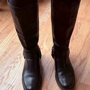 Frye Black Tall Veronica Boots Leather Classic